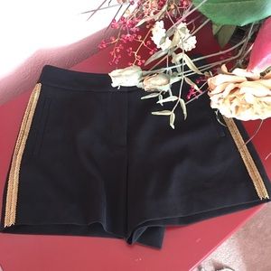 Trina Turk Gold Beaded Daulton Shorts